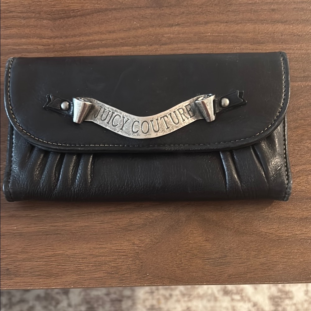 Juicy Couture Black Leather Wallet